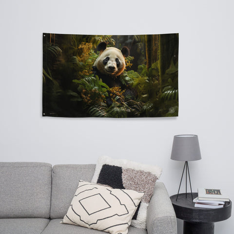 About my Brain Institute Wall Art Panda Spirit Animal Flag Wall Art