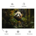 About my Brain Institute Wall Art Panda Spirit Animal Flag Wall Art
