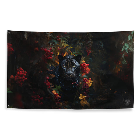 About my Brain Institute Wall Art Panther Spirit Animal Flag Wall Art