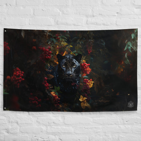 About my Brain Institute Wall Art Panther Spirit Animal Flag Wall Art