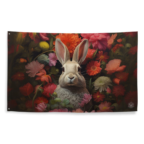 About my Brain Institute Wall Art Rabbit Spirit Animal Flag Wall Art