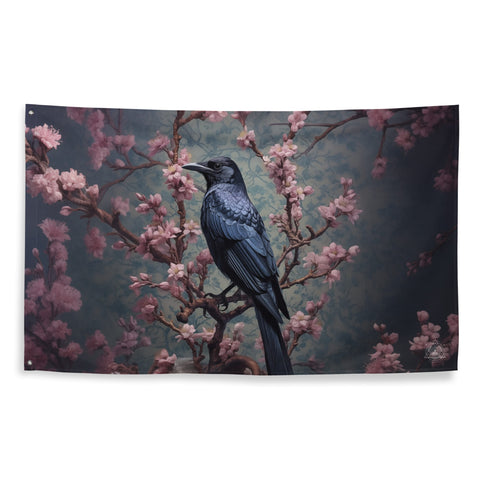 About my Brain Institute Wall Art Raven Spirit Animal Flag Wall Art