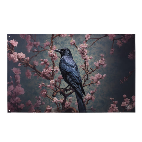 About my Brain Institute Wall Art Raven Spirit Animal Flag Wall Art