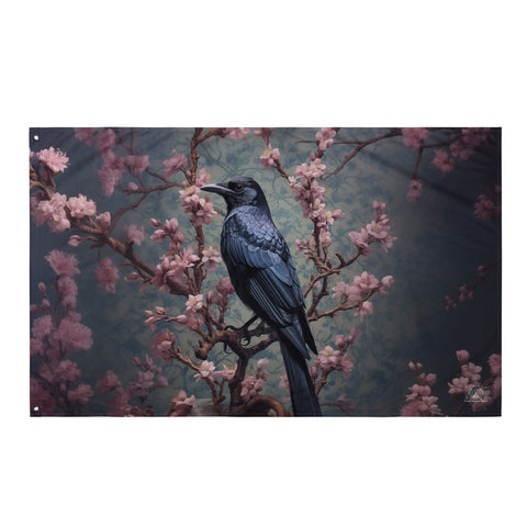 About my Brain Institute Wall Art Raven Spirit Animal Flag Wall Art