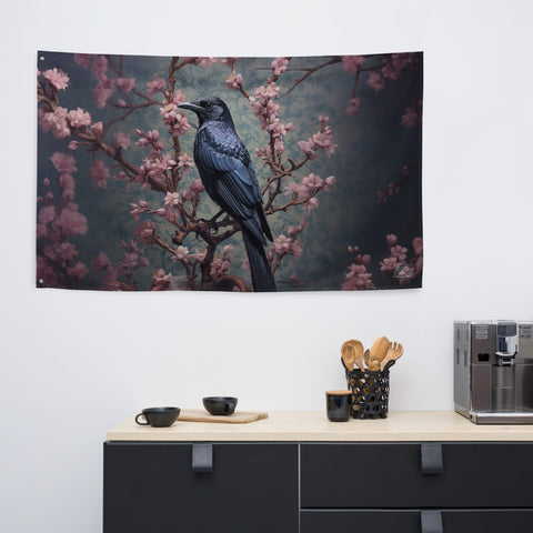 About my Brain Institute Wall Art Raven Spirit Animal Flag Wall Art