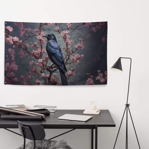 About my Brain Institute Wall Art Raven Spirit Animal Flag Wall Art