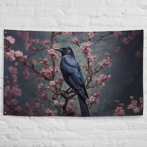 About my Brain Institute Wall Art Raven Spirit Animal Flag Wall Art