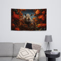 About my Brain Institute Wall Art Rhinoceros Spirit Animal Flag Wall Art