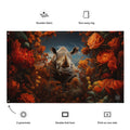 About my Brain Institute Wall Art Rhinoceros Spirit Animal Flag Wall Art