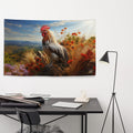 About my Brain Institute Wall Art Rooster Spirit Animal Flag Wall Art