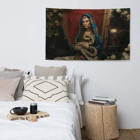 About my Brain Institute Wall Art Sahmeran Goddess Flag Wall Art