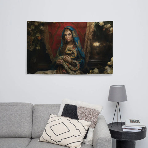 About my Brain Institute Wall Art Sahmeran Goddess Flag Wall Art