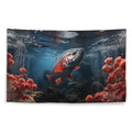 About my Brain Institute Wall Art Salmon Spirit Animal Flag Wall Art