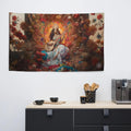 About my Brain Institute Wall Art Saraswati Goddess Flag Wall Art