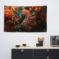 About my Brain Institute Wall Art Seahorse Spirit Animal Flag Wall Art