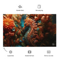 About my Brain Institute Wall Art Seahorse Spirit Animal Flag Wall Art