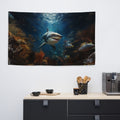 About my Brain Institute Wall Art Shark Spirit Animal Flag Wall Art