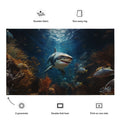 About my Brain Institute Wall Art Shark Spirit Animal Flag Wall Art