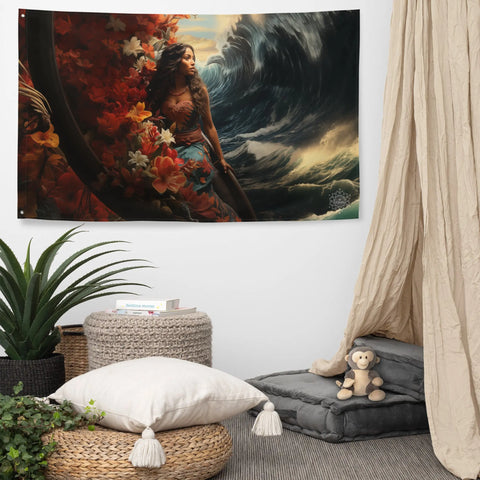 About my Brain Institute Wall Art Sina-Uli Goddess Flag Wall Art