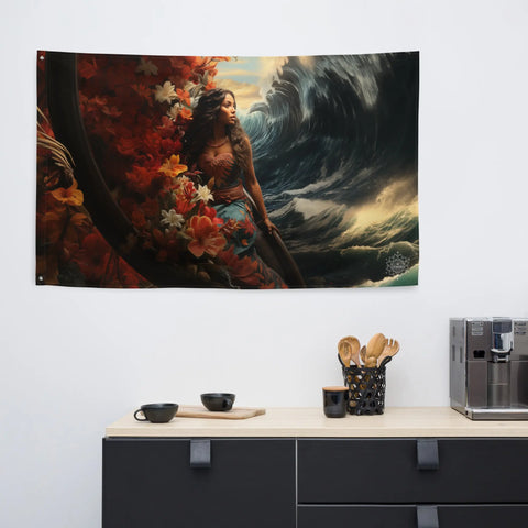 About my Brain Institute Wall Art Sina-Uli Goddess Flag Wall Art