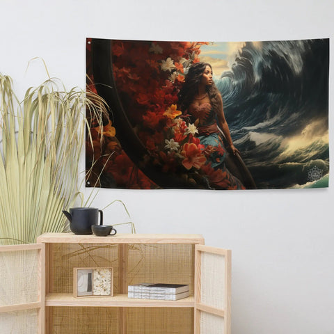 About my Brain Institute Wall Art Sina-Uli Goddess Flag Wall Art