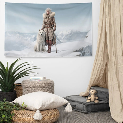 About my Brain Institute Wall Art Skadi Goddess Flag Wall Art