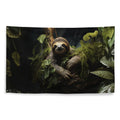 About my Brain Institute Wall Art Sloth Spirit Animal Flag Wall Art