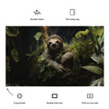 About my Brain Institute Wall Art Sloth Spirit Animal Flag Wall Art
