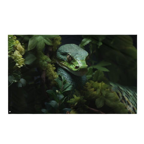 About my Brain Institute Wall Art Snake Spirit Animal Flag Wall Art