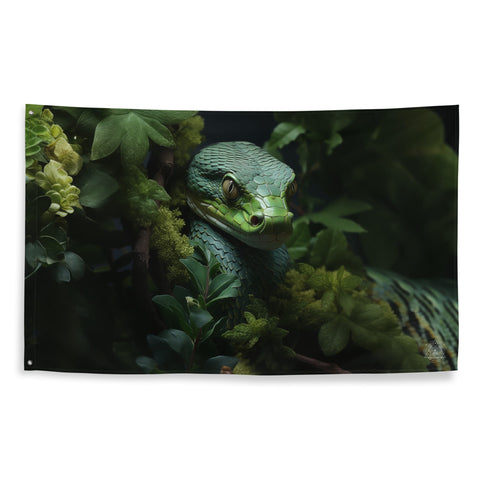 About my Brain Institute Wall Art Snake Spirit Animal Flag Wall Art