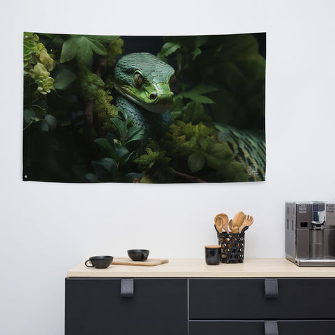 About my Brain Institute Wall Art Snake Spirit Animal Flag Wall Art