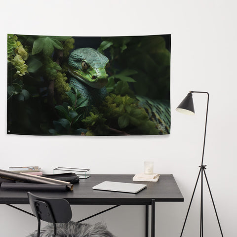 About my Brain Institute Wall Art Snake Spirit Animal Flag Wall Art