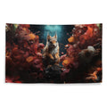 About my Brain Institute Wall Art Squirrel Spirit Animal Flag Wall Art