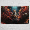 About my Brain Institute Wall Art Squirrel Spirit Animal Flag Wall Art