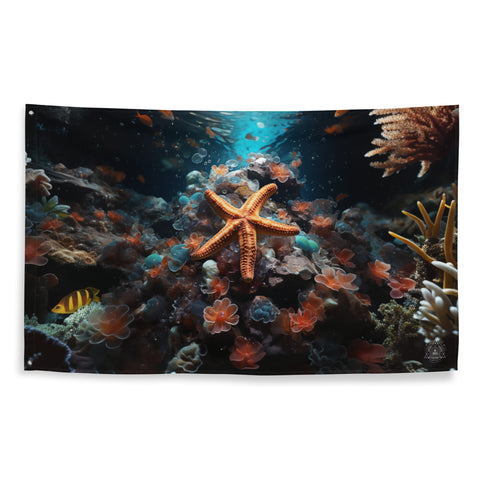 About my Brain Institute Wall Art Starfish Spirit Animal Flag Wall Art