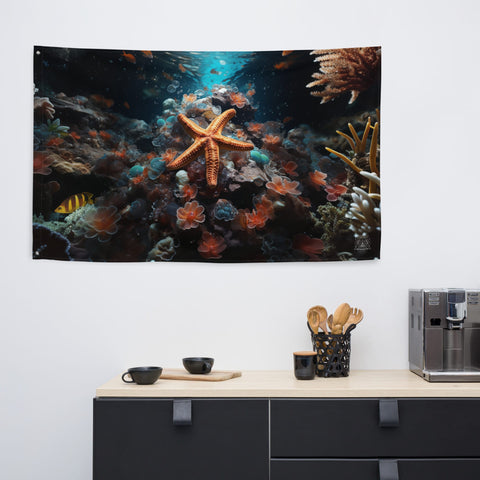About my Brain Institute Wall Art Starfish Spirit Animal Flag Wall Art