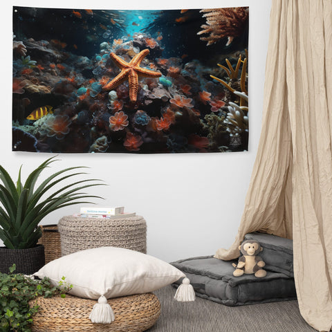 About my Brain Institute Wall Art Starfish Spirit Animal Flag Wall Art