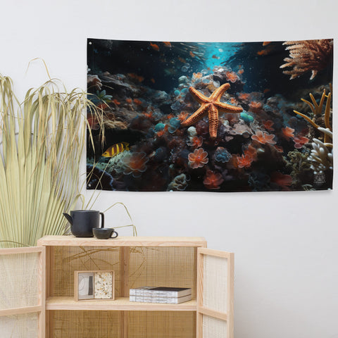 About my Brain Institute Wall Art Starfish Spirit Animal Flag Wall Art