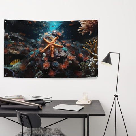 About my Brain Institute Wall Art Starfish Spirit Animal Flag Wall Art