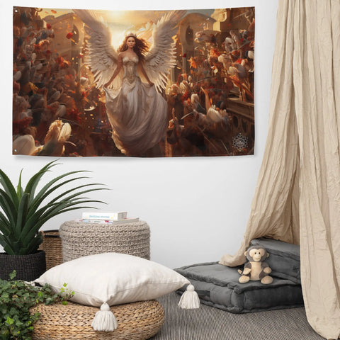 About my Brain Institute Wall Art Thesan Goddess Flag Wall Art