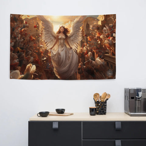 About my Brain Institute Wall Art Thesan Goddess Flag Wall Art