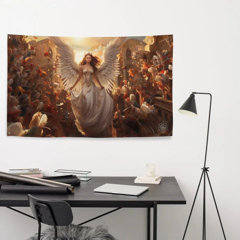 About my Brain Institute Wall Art Thesan Goddess Flag Wall Art