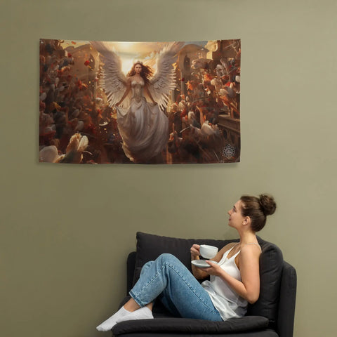 About my Brain Institute Wall Art Thesan Goddess Flag Wall Art