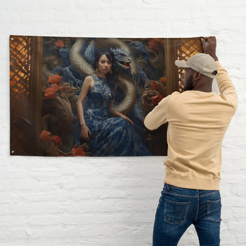 About my Brain Institute Wall Art Tiamat Goddess Flag Wall Art