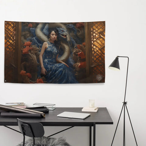 About my Brain Institute Wall Art Tiamat Goddess Flag Wall Art