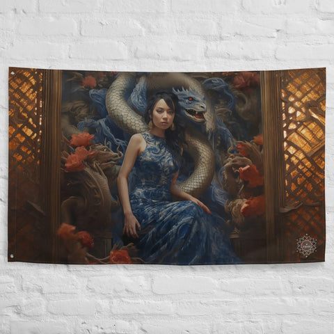 About my Brain Institute Wall Art Tiamat Goddess Flag Wall Art