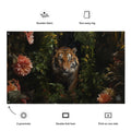 About my Brain Institute Wall Art Tiger Spirit Animal Flag Wall Art
