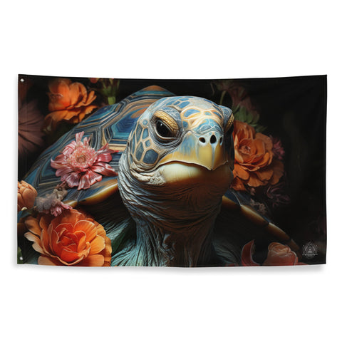 About my Brain Institute Wall Art Tortoise Spirit Animal Flag Wall Art