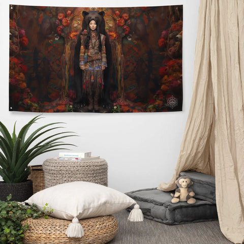 About my Brain Institute Wall Art Ungnyeo Goddess Flag Wall Art