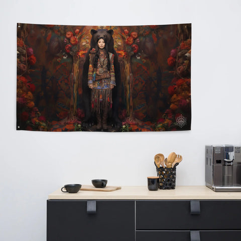 About my Brain Institute Wall Art Ungnyeo Goddess Flag Wall Art